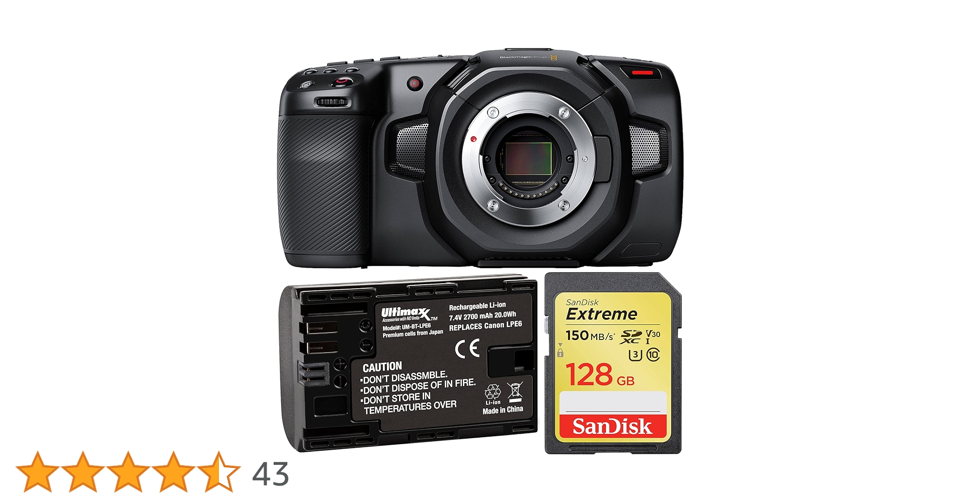 Buy Blackmagic Design Pocket Cinema Camera 4K with Starter
